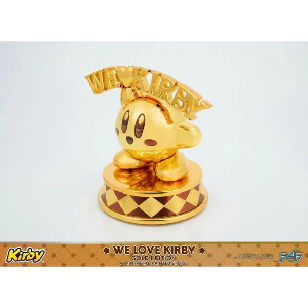 Kirby - Statuette DieCast We Love Kirby Gold Edition 10 cm