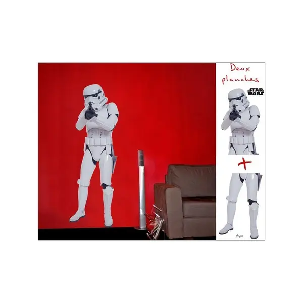 STAR WARS - Planche de stickers muraux Storm Trooper
