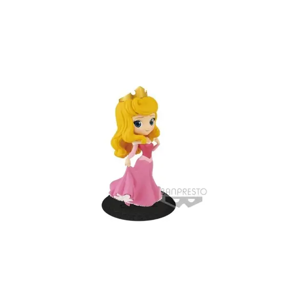 Figurine Disney - Aurore robe rose Q Posket Characters 14cm