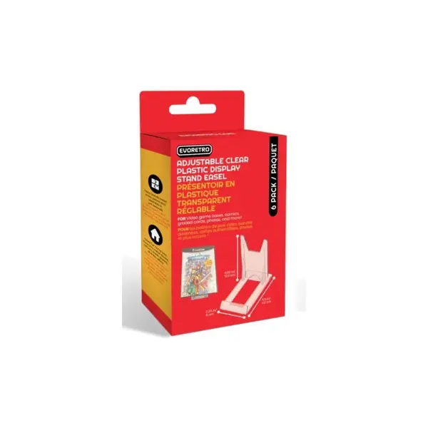 Evoretro - Pack 6 supports de chevalets réglables en acrylique